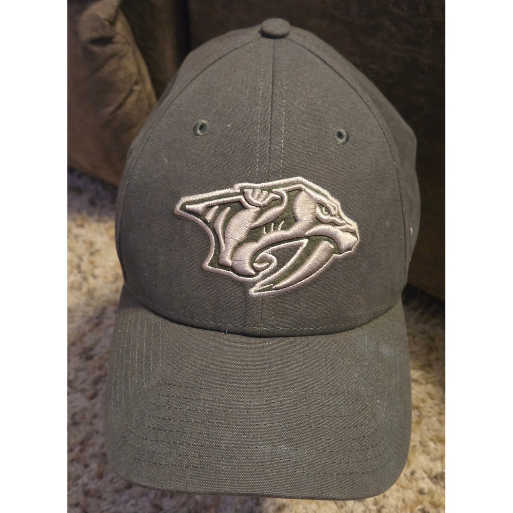 Fanatics Nashville Predators Hat Adjustable Olive Green NHL